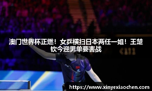 澳门世界杯正燃！女乒横扫日本两任一姐！王楚钦今迎男单要害战